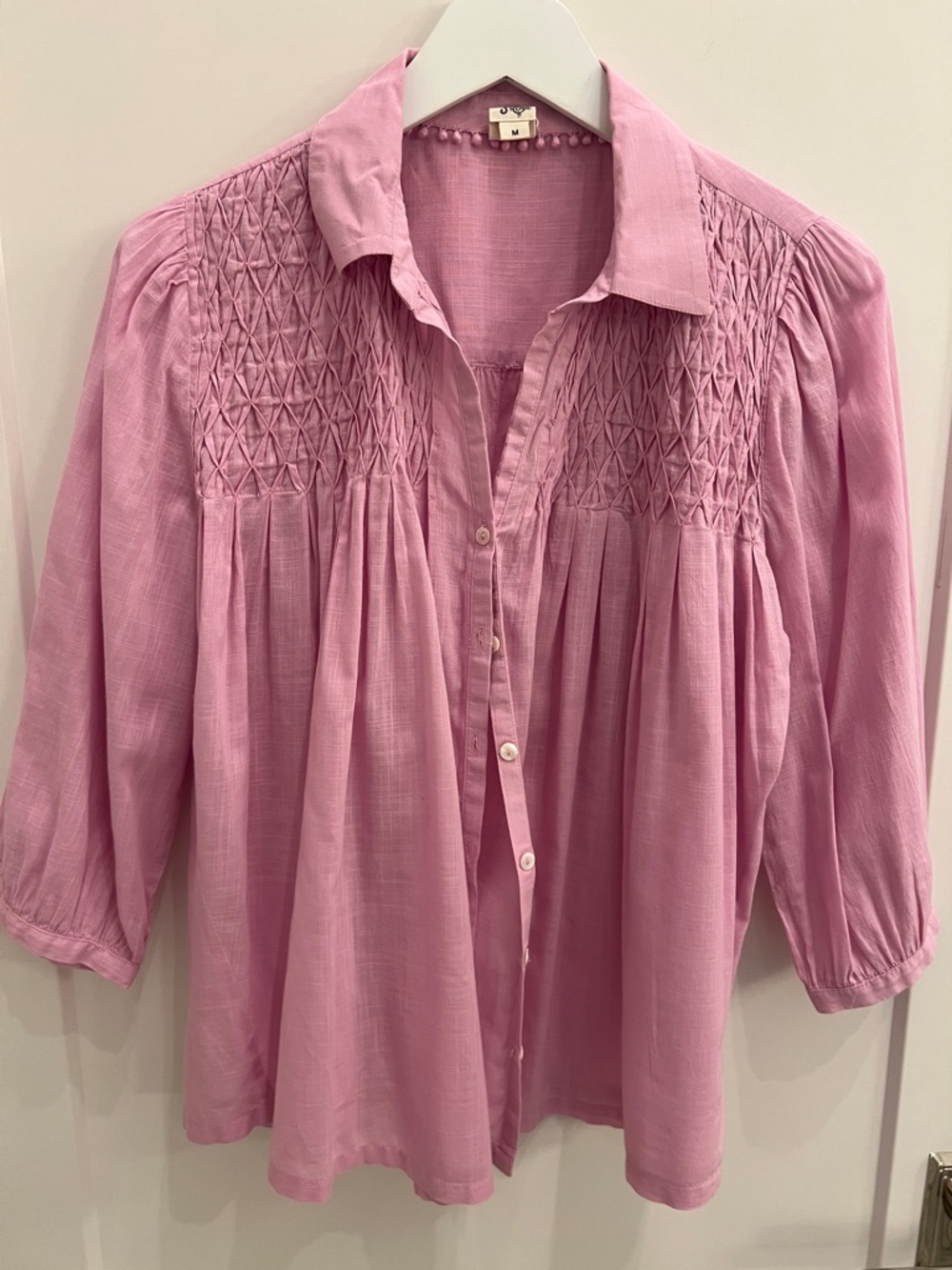 Ivy Jane pin button-front top